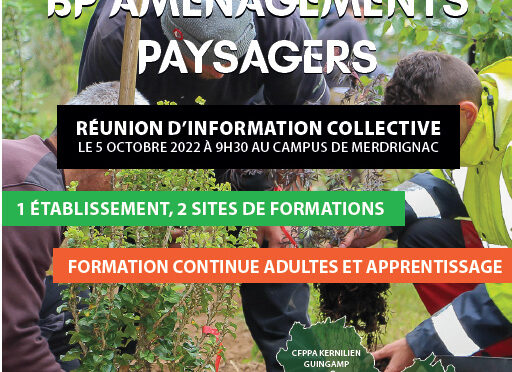 Info collectives sur le BP Aménagements Paysagers