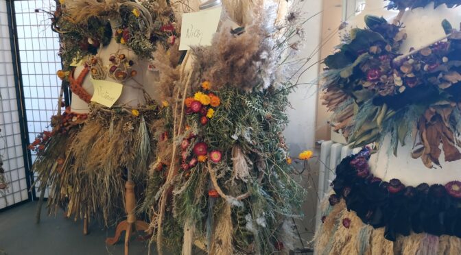 Les apprenti.e.s fleuristes au festival « Fleur »