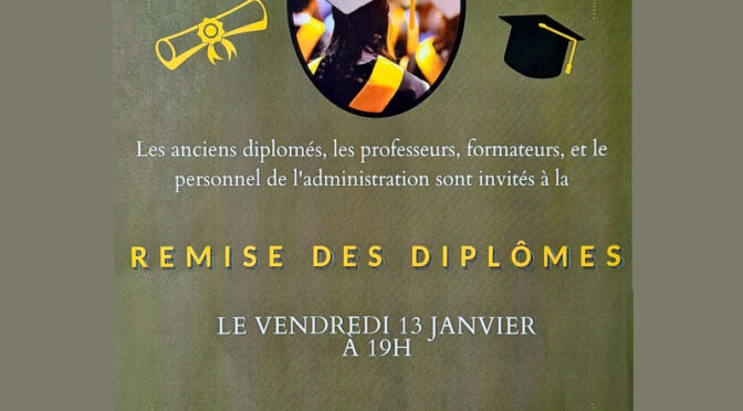 Remise des Diplômes – Promotions 2022