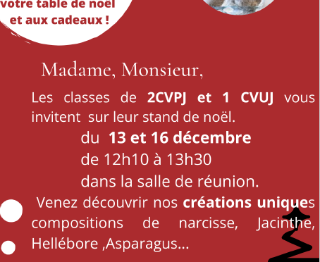Le marché de Noël du lycée du Mené