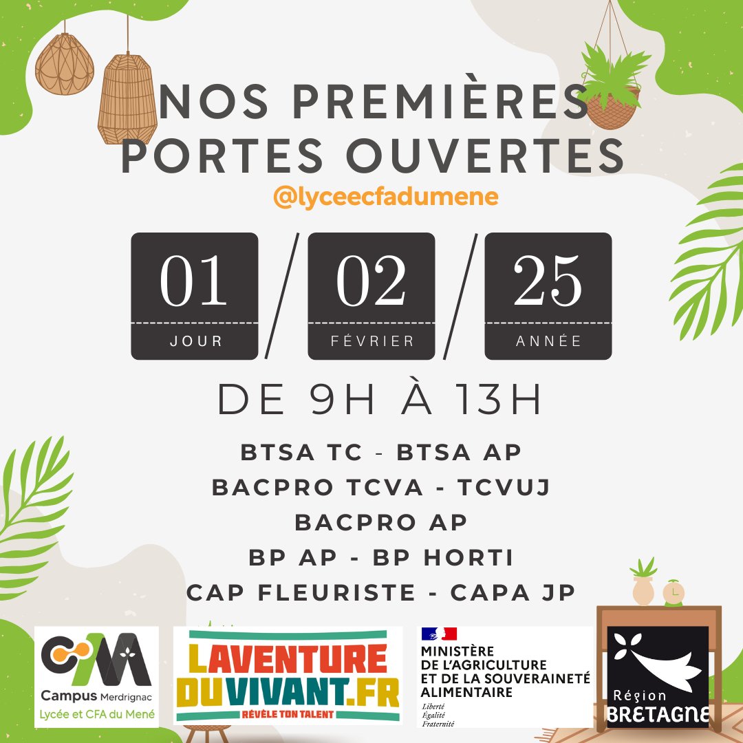 Premières portes ouvertes de 2025 !