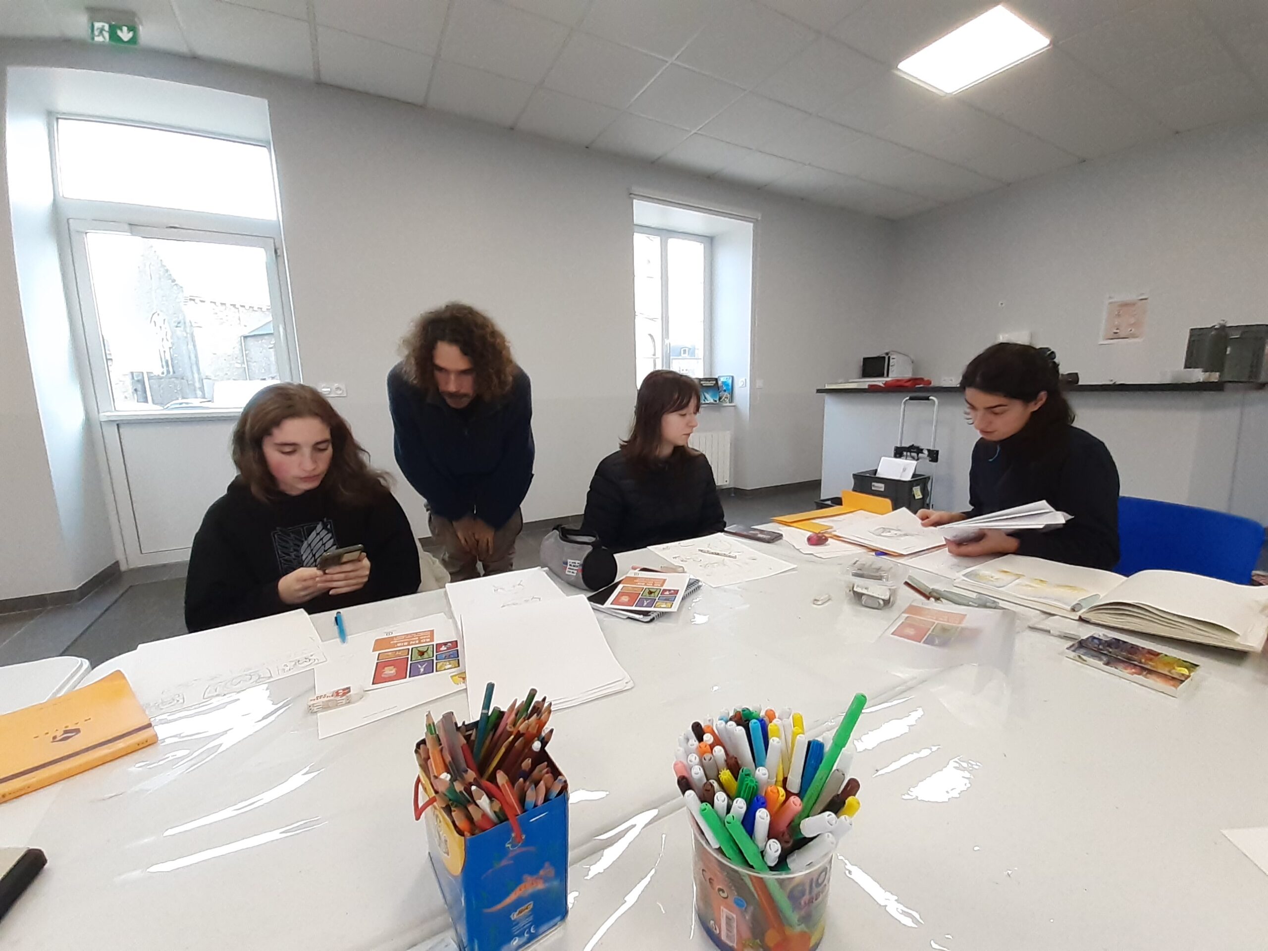 Atelier BD avec Madeleine Pereira et Léo Alcaraz