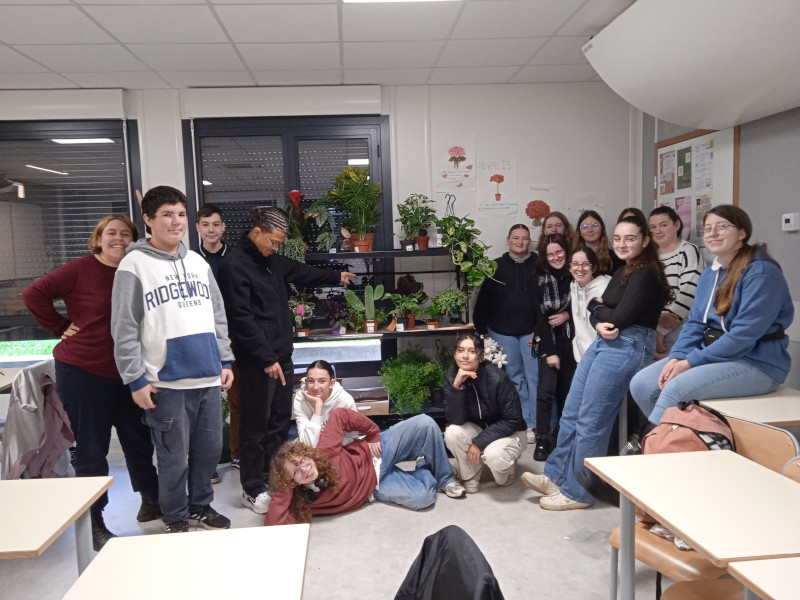 Visite d’Horticash et Fleurametz pour les CAP Fleuristes