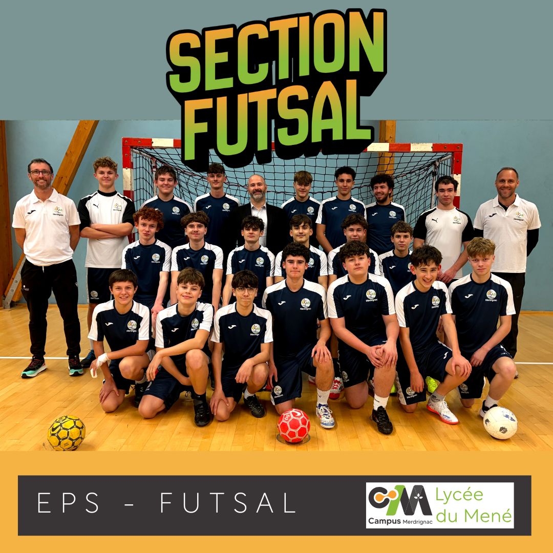 La section futsal du lycée promotion 2025/2026
