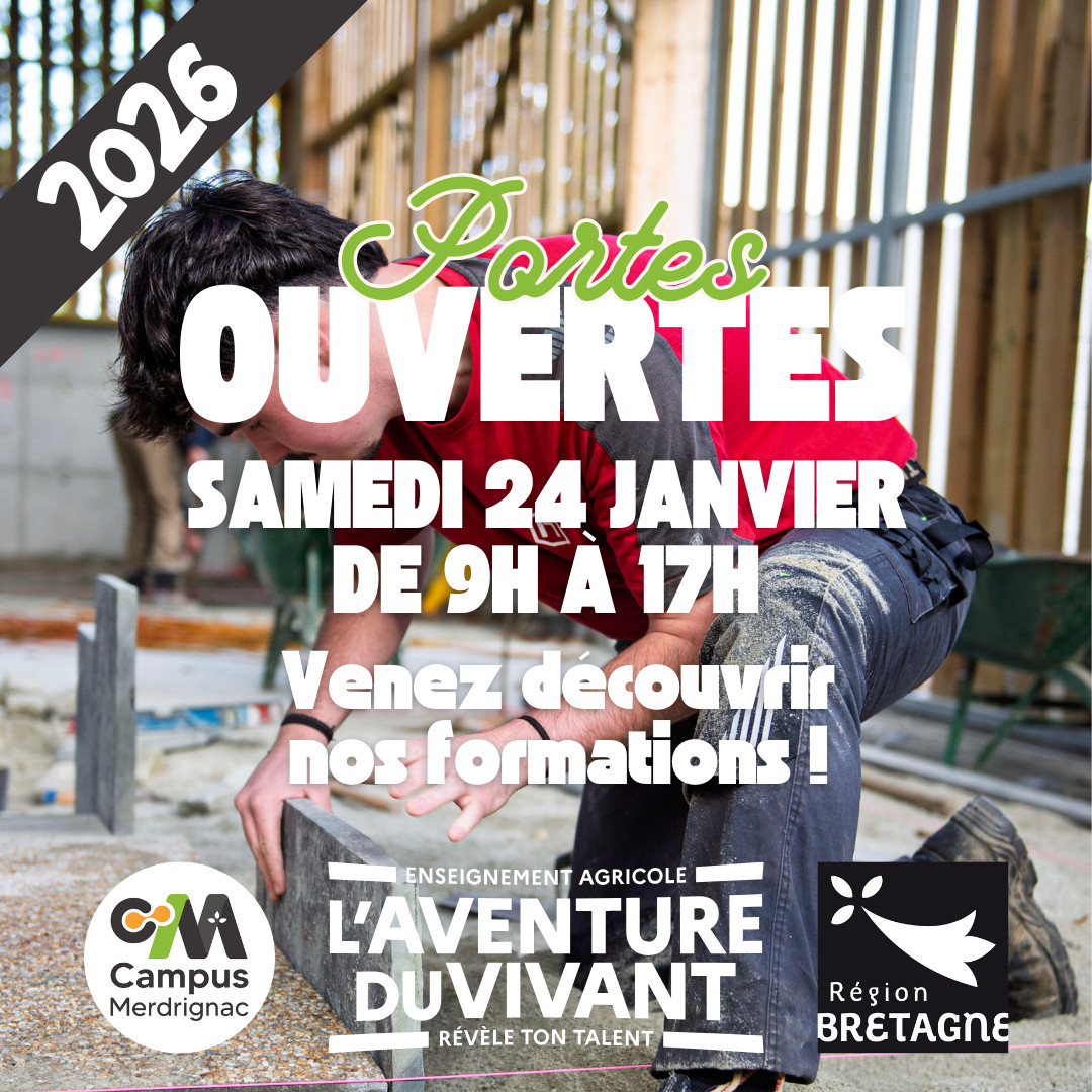 Premières portes ouvertes de 2026, le 24 janvier prochain